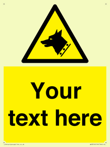 Custom Warning: Guard dog